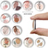 12Pcs Glass Refrigerator Magnets, Strong Magnetic Fridge Magnets, Line Drawing Crystal Fridge Magnets Decorative for Kitchen, School, Office White...
