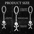 Junkin 3 Pcs Stainless Steel Funny Doodle Keychain 2024 Graduation Keychain Gifts Friendship Jewelry Women Men(Silver)...