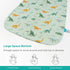 Rayon Made from Bamboo Sleep Sack, 0.5 TOG Wearable Blanket Baby, Sleep Sack 12-18 Months for Spring and Summer, Dinosaur...