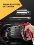 High Volume Air Blow Gun with Powerful Flow Nozzle, Retro Red Air Nozzle Blower Gun with 4.9" Stainless Steel Extension & 1/4'' Standard Quick Plu...