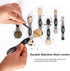 Magnetic Measuring Spoons Set Stainless Steel with Leveler, Stackable Metal Tablespoon Measure Spoon for Baking, Cups and Spoon Set Kitchen Gadget...