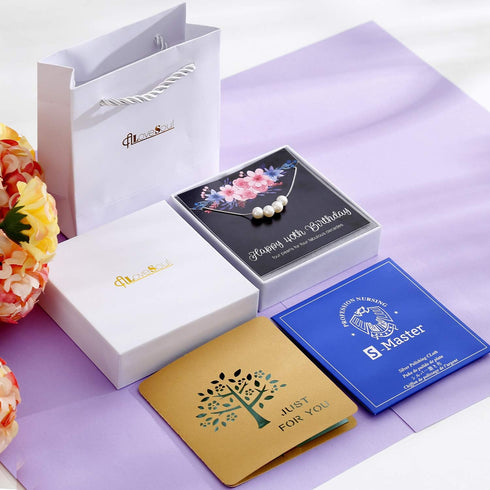 ALoveSoul 40th Birthday Gifts for Women - 4 Pearls 925 Sterling Silver Necklace for Her 4 Decade Jewelry 40 Years Old Birthday Gifts Ideas...
