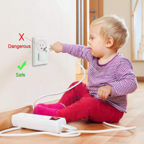 Outlet Covers Babepai 38-Pack White Child Proof Electrical Protector Safety Improved Baby Safety Plug Covers...
