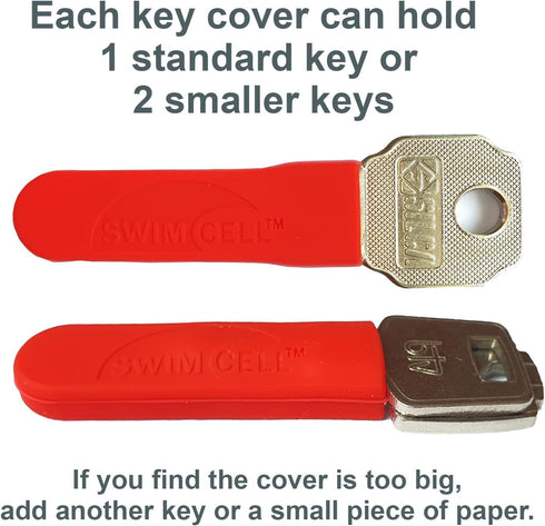 Key Blade Cover - Silicone Sheath Protector for Car, Bike, or House Keys. Anti-Scratch Sheath. Cut to Fit. 1-2 Keys...
