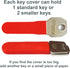 Key Blade Cover - Silicone Sheath Protector for Car, Bike, or House Keys. Anti-Scratch Sheath. Cut to Fit. 1-2 Keys...