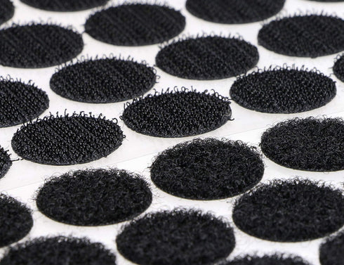 Mini Skater 3/4 Inch/20mm Diameter Sticky Back Hook Self Adhesive Dots Loop Tapes Nylon Sticker Fastener for School Office Home,300Pcs/150Pairs,Bl...