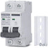 Heiko AC Miniature Circuit Breaker Panel, 2 Pole DIN Rail Mount Circuit Breaker 32 Amp 120V/240V, Solar AC Disconnect Switch, Thermal Magnetic Tri...