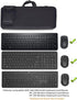 Wireless Keyboard Portable Case Storage Bag - Dustproof, Waterproof, Shockproof for Dell KM3322W/HP 230/HP 330 Wireless Keyboard and Mouse Combo (...