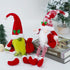 2PCS Christmas Gnomes Decorations for Home Holiday Party Gifts Elf Santa Gnome Ornaments Tiered Tray Decor...