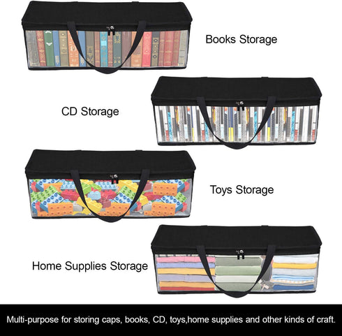Hat Storage, Hat Case,Hat Organizer, Hat Storage for Baseball Caps, Hat Holder,Hat Storage for Baseball Caps With Carry Handles and Dual Zipper, H...
