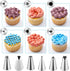Reusable Piping Bags and Tips Set, Cake Decorating Tools with Icing Pastry Bags, Icing Bags Tips, Couplers and Frosting Bags Ties for Cookie Cupca...