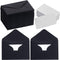100 Sets Small Black Envelopes with Small Blank Gift Business Card Wedding Invitation Pocket Envelopes for Graduations Wedding Shower Holiday 4.3 ...