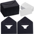 100 Sets Small Black Envelopes with Small Blank Gift Business Card Wedding Invitation Pocket Envelopes for Graduations Wedding Shower Holiday 4.3 ...