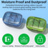 2 Pack 3 Compartment Small Pill Box, Moisture Proof Pill Case, Travel Pill Organizer for Pocket Purse, Daily Portable Medicine Vitamin Box, Fish O...