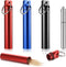 Portable Toothpick Holder 4PCs, Metal Toothpicks Holder Dispenser, Pocket Waterproof Case Toothpicks Container with Keychain, Travel Purse Ear Wax...