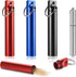 Portable Toothpick Holder 4PCs, Metal Toothpicks Holder Dispenser, Pocket Waterproof Case Toothpicks Container with Keychain, Travel Purse Ear Wax...