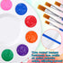 36Pcs Paint Tray Palettes,Plastic Paint Pallet,Round Plastic Palette with 10 Wells,Washable Paint Palette for Kids Adult Student DIY Craft Art Pai...