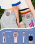 2 Pack Portable Handheld Fan, Mini Hand Held Fan, 6-15H Cooling Small Personal Fan, 180° Foldable Mini Desk Fan with 4 Quiet Speed, Neck Fan w/Lan...