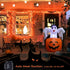 Orange LED Outdoor Halloween Lights, Halloween Decorations, 39 FT 100 LED Mini Lights with 8 Lighting Modes,Connectable String Light Plug in for G...