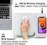15W Wireless Charging Mouse Pad with Detachable Wrist Support and 20W Power Adapter, Fast QI Wireless Phone Charger Mouse Mat for iPhone 14/13/12/...