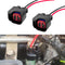 2 PCS EV6 EV14 Fuel Injector Connector, Fuel Injector Pigtail Connector Wiring Harness, Universal Automotive Accessories EV1 Fuel Injector Socket ...