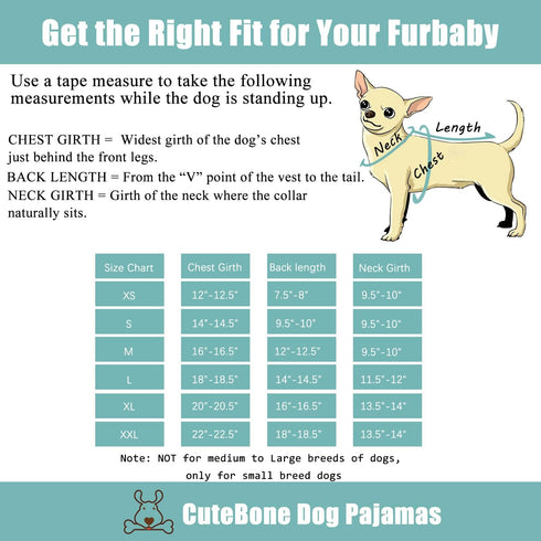 CuteBone Dog Pajamas Costumes Fleece Pet Clothes Puppy Onesie Winter Holiday Cute Cat Jammies Keep Your Pet Warm in The Cold Weather P220XS...