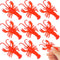 Totority Lobster Toy, Mini Red Lobster 12Pcs TPR Rubber Lobster Models Fake Crawfish Decorations Early Educational Toys Party Supplies...