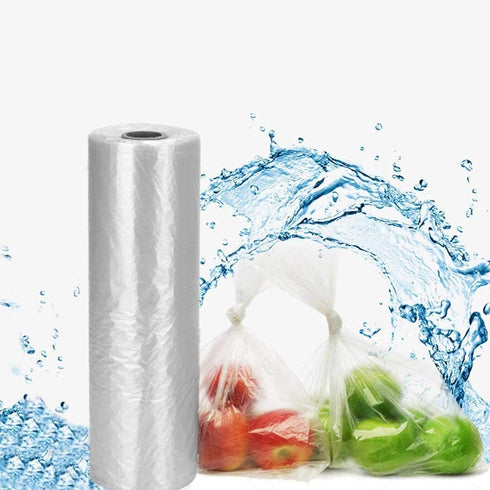 BESTEASY 12" X 20" Plastic Food Storage Bags, 350 Bags/Roll Plastic Produce Bag on a Roll Fruits, Vegetable, Bread, Food Storage Clear Kitchen Bag...