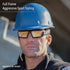 Honeywell Uvex Ademco Hypershock Safety Glasses, Brown Frame with SCT-Reflect 50 Lens & Anti-Scratch Hardcoat (S2963)...