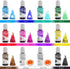 Alcohol Ink Set - 12 Vibrant Colors Alcohol-Based Ink for Epoxy Resin Art, Resin Petri Dish Making - Concentrated Alcohol Paint Color Dye for Resi...