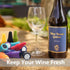 Wine Stoppers Beverage Bottle Sealer Soft Silicone Wine Bottle Stoppers Corks with Grip Top for Keeping Wine Champagne Fresh, 8 Pack...