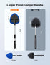 AstroAI Windshield Cleaner Tool, Car Interior Detailing Cleaning Kit with Extendable Handle and 4 Reusable Microfiber Pads, Auto Glass Wiper Brush...