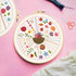 FREEBLOSS 4 Set 8inch Embroidery Kit for Beginners Learn Embroidery Stitches Kit Cross Stitch Kits Embroidery Starter Kit includes 2 Embroidery Ho...