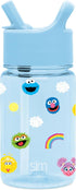 Simple Modern Sesame Street Kids Water Bottle Plastic BPA-Free Tritan Cup with Leak Proof Straw Lid | Reusable and Durable for Toddlers, Boys | Su...
