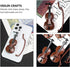 LUOZZY 40 Pcs Miniature Violin Model Tiny Violin Musical Instrument Dollhouse Mini Furniture Christmas Decoration...