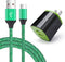 2.1A USB Charging Block Brick Box Cube+6ft Type C Fast Charging Charger Cable for LG K51 Stylo 6/5/4 G8 V60,Moto G Stylus/Pure Z4,Google Pixel 8 7...