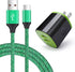2.1A USB Charging Block Brick Box Cube+6ft Type C Fast Charging Charger Cable for LG K51 Stylo 6/5/4 G8 V60,Moto G Stylus/Pure Z4,Google Pixel 8 7...