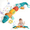 Tummy Time Toys 0-6 Months Baby Musical Stuffed Animal Infant Toys with Ruler Design, Rattle and Multi-Textures, 0-3-6-12 Months Newborn Toys for ...