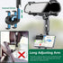 PKYAA Rearview Mirror Phone Holder for Car, 360° Rotating Rear View Mount with Adjustable Arm Length, Upgraded Four Corners Fixed Anti-Shake Multi...