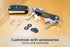 KeySmart Classic - Compact Key Holder and Keychain Organizer (up to 14 Keys) (Black)...