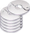 Floor and Ceiling Plate Cover Split Flange Replacement and Repair Kit, Fits 3/4 Inch IPS Galvanized Pipe or 1 Inch Copper Pipe, Chrome Finish (Pac...