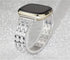 Bling Bands Compatible with Fitbit Versa 4/Sense 2/Versa 3/Sense, Women Dressy Slim Bracelet Metal Replacement Wristbands...