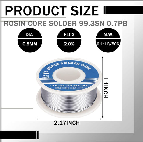 4 Pack Sn60 Pb40 Tin Rosin Core Solder Wire Content 2.0% Solder Flux for Electrical Soldering Electronics Repairing Circuit Board DIY Home Applian...