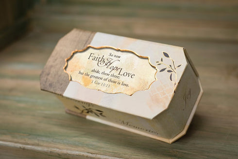 Cottage Garden Faith Hope Greatest is Love Tree Branch Jewelry Music Box Plays Amazing Grace...