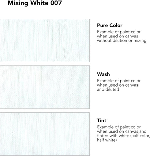 Daler Rowney Georgian Oil Paint Mixing White 38ml Tube - Art Paints for Canvas Paper and More - Oil Painting Supplies for Artists and Students - A...