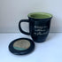 Man of Faith Ceramic Mug and Coaster Set of 1, Birthday, Christmas, and Father's Day Gift for Christian Men, 14 Ounce, by Abbey Gift...