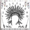 Boho Baby Age Blanket, African Primitive Tribal Indian Chief Baby Milestone Blanket Newborn Baby Photo Baby Memory Blanket Age Blanket, 48x40 Inch...