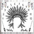 Boho Baby Age Blanket, African Primitive Tribal Indian Chief Baby Milestone Blanket Newborn Baby Photo Baby Memory Blanket Age Blanket, 48x40 Inch...