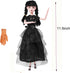 Girls Dolls in Gift Box with Black Dress, 11.5 inch Black Doll with Hand, Black High Heels, Black Hair, Gift for Kids & Fans...