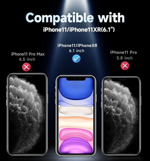MAGIC JOHN 2 Pack for iPhone 11/iPhone XR 6.1 inch Tempered Glass Screen Protector, Auto Dust-Elimination Installation, Bubble Free, HD Clear, Eas...